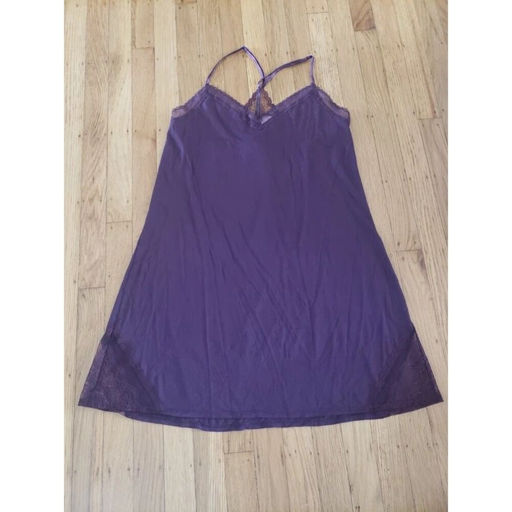 Victoria Secret Plum Purple Lingerie Slip Dress Size M